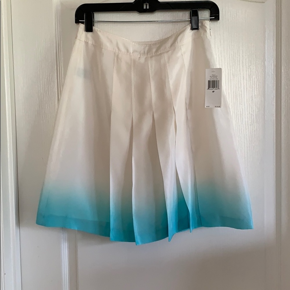 Calvin Klein silk pleated skirt